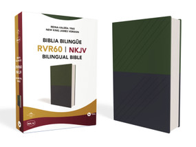 NKJV/RVR60, Bilingual Bible, Leathersoft, 2-Tones Green and Blue / NKJV/RVR60, Biblia Bilingüe, Leathersoft, dos tonos Verde y Azul by RVR 1960- Reina Valera 1960, 9781602554443