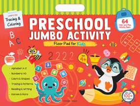 Learn by Tracing & Coloring, Preschool Jumbo Activity Floor Pad for Kids by Wonder House Books, 9789370893504