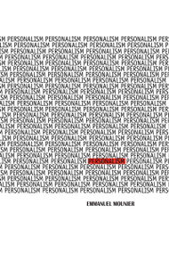 Personalism by Emmanuel Mounier, 9780268004347