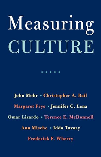 Measuring Culture by John W. Mohr, Christopher A. Bail, Margaret Frye, Jennifer C. Lena, Omar Lizardo, Terence E. McDonnell, Ann Mische, Iddo Tavory, Frederick F. Wherry, 9780231180290