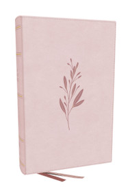 NKJV, End-of-Verse Reference Bible, Personal Size Large Print, Pink Leathersoft, Thumb Indexed, Red Letter, Comfort Print by Thomas Nelson, 9781400361724
