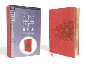 NIV, Premium Gift Bible, Youth Edition, Leathersoft, Coral, Red Letter, Comfort Print (The Perfect Bible for Any Gift-Giving Occasion) by Zondervan, 9780310454656