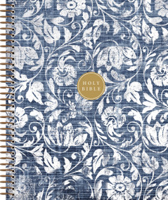 NIV, Journal the Word Bible, Double-Column, Spiral-Bound Edition, Hardcover Spiral, Blue, Red Letter, Comfort Print by Zondervan, 9780310469988