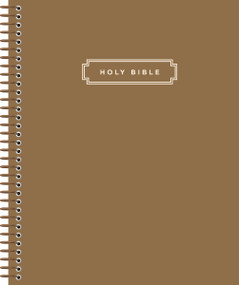 NIV, Journal the Word Bible, Double-Column, Spiral-Bound Edition, Hardcover Spiral, Brown, Red Letter, Comfort Print by Zondervan, 9780310469995