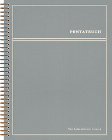 NIV, Journal the Word Bible, Single-Column, Spiral-Bound Edition, Pentateuch, Cloth Hardcover Spiral, Blue, Comfort Print by Zondervan, 9780310470038
