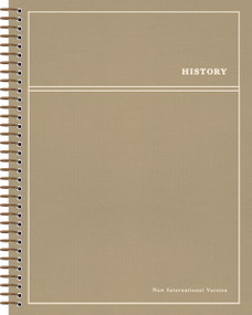 NIV, Journal the Word Bible, Single-Column, Spiral-Bound Edition, History, Cloth Hardcover Spiral, Tan, Comfort Print by Zondervan, 9780310470045
