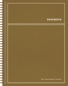 NIV, Journal the Word Bible, Single-Column, Spiral-Bound Edition, Prophets, Cloth Hardcover Spiral, Brown, Comfort Print by Zondervan, 9780310470069