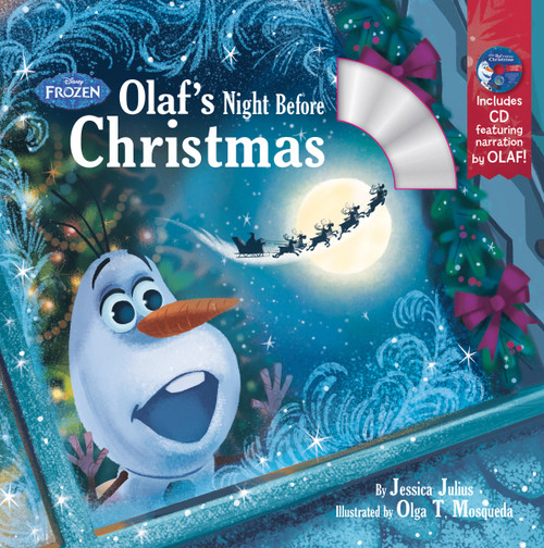 Olaf's Night Before Christmas Book & CD by Disney Books, 9781368051743