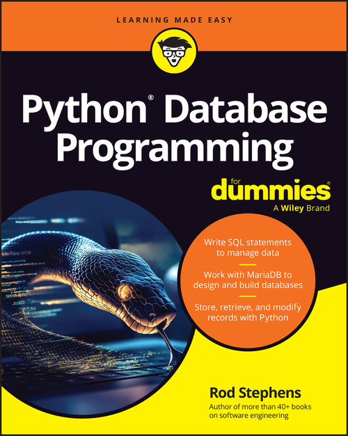 Python Database Programming For Dummies by Rod Stephens, 9781394459186