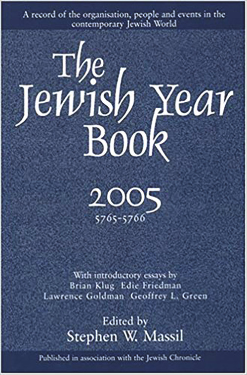 Jewish Year Book 2005 by Stephen W. Massil, 9780853036081