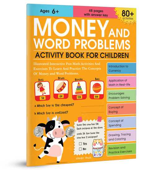 Money and Word Problems Activity Book For Children by Wonder House Books, 9789362141354