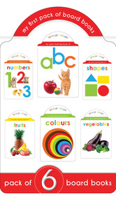 My First Boxset of Board Books (ABC, Numbers, Shapes, Colours, Fruits and Vegetables) by Wonder House Books, 9789388144094