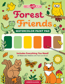 I Heart Art Forest Friends Watercolor Paint Pad (Includes Everything You Need! 20 Watercolor Patterns with Paint and Brush) by Jordyn Alison, Better Day Books, 9780764373008