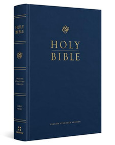 ESV Pew and Worship Bible, Large Print (Hardcover, Blue) by , 9798874906672