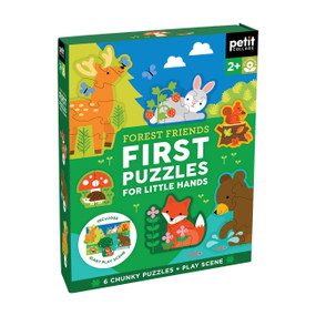 First Puzzles for Little Hands: Forest Friends (Bilingual Edition) by Petit Collage, 9781797249452