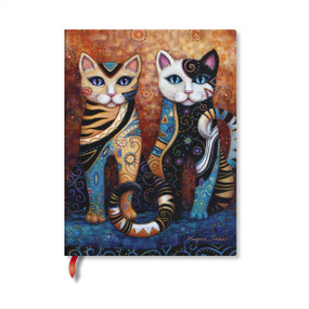 Kleo Cats Midi Unlined Hardcover Journal, 144pg, 120GSM by Paperblanks (Marjorie Sarnat Art) by Paperblanks, 9781408767108
