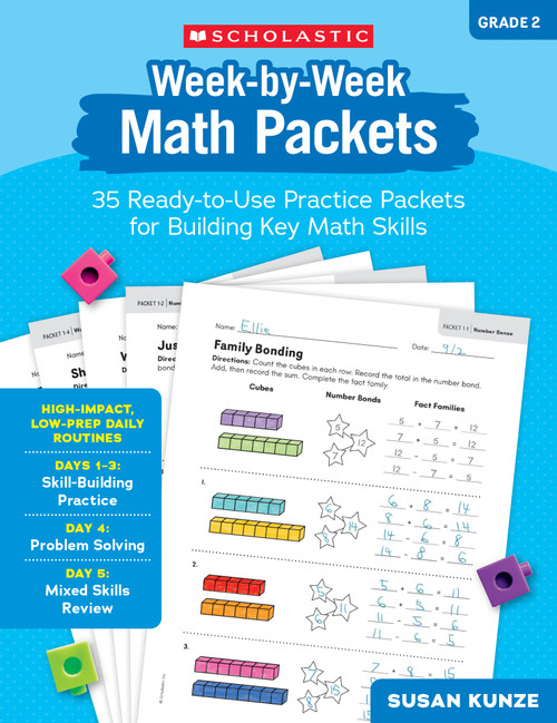 Week-by-Week Packets : Math (Gr. 2) by Susan Kunze, 9798225099534
