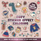Cozy Sticker Effect Coloring (Over 90 Cozy Escapes to Color, Finished with a Sticker Effect, Perfect for Creativity and Relaxation) by IglooBooks, 9781805854692