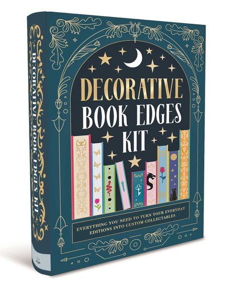 Decorative Book Edges Kit (A DIY Stenciled Book Edge Kit for Creative Book Lovers, Collector Enthusiasts, and Home Library Aesthetics) by IglooBooks, 9781805854814