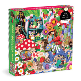 Berry Good Morning 500 Piece Family Puzzle by Mudpuppy, Jenny Wren, 9780735390843