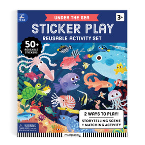Under the Sea Sticker Play Reusable Activity Kit by Mudpuppy, Tinna Guo, 9780735390942