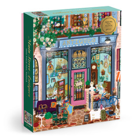 Joy Laforme Main Street Antiques 1000 Piece Foil Puzzle by Galison Galison, Joy Laforme, 9780735391284