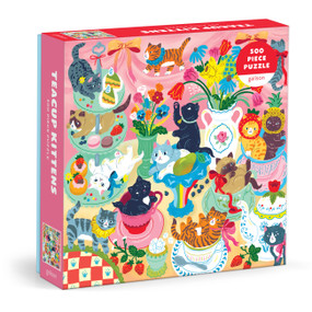 Teacup Kittens 500 Piece Puzzle by Galison Galison, Sarah Walsh, 9780735391345