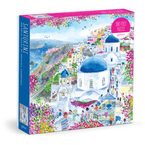 Michael Storrings Santorini 500 Piece Puzzle by Galison Galison, Michael Storrings, 9780735391383