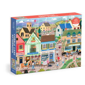 Cobble Lane Afternoon 1500 Piece Puzzle by Galison Galison, Elisabeth Dorrian, 9780735392090