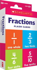 Fractions Flash Cards by Scholastic, 9781338740165