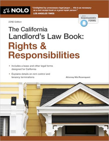 The California Landlord's Law Book (Rights & Responsibilities) by Nils Rosenquest, 9781413334296