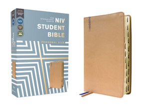 NIV, Student Bible, Personal Size, Leathersoft, Tan, Thumb Indexed, Comfort Print by Philip Yancey, Tim  Stafford, Zondervan, 9780310461739