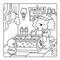 Cozy Café Book Nook Kit (With cozy colouring book included!) by Elena Aiello, 9780655249276