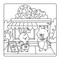 Cozy Café Book Nook Kit (With cozy colouring book included!) by Elena Aiello, 9780655249276