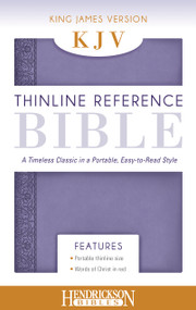 KJV Thinline Reference Bible (Flexisoft, Lavender, Red Letter) by Hendrickson Publishers, 9781619705654