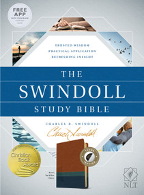 The Swindoll Study Bible NLT, TuTone (LeatherLike, Brown/Teal/Blue, Indexed) by New Living Translation, Tyndale, Charles R. Swindoll, 9781414395418