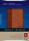 Slimline Center Column Reference Bible NLT, TuTone (LeatherLike, Brown/Tan, Indexed, Red Letter) by New Living Translation, Tyndale, 9781414368368