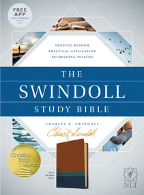 The Swindoll Study Bible NLT, TuTone (LeatherLike, Brown/Teal/Blue) by New Living Translation, Tyndale, Charles R. Swindoll, 9781414395401