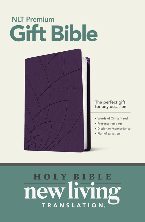 Premium Gift Bible NLT (LeatherLike, Purple Petals, Red Letter) by New Living Translation, Tyndale, 9781414397924