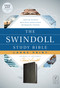 The Swindoll Study Bible NLT, Large Print (LeatherLike, Black) by New Living Translation, Tyndale, Charles R. Swindoll, 9781496433695