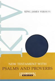 KJV New Testament with Psalms and Proverbs (Flexisoft, Blue) by Hendrickson Publishers, 9781598562422