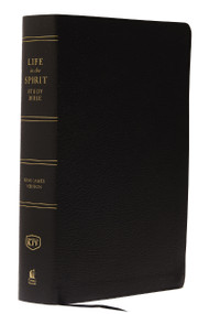 KJV, Life in the Spirit Study Bible, Bonded Leather, Black, Thumb Indexed, Red Letter (Formerly Full Life Study) by Thomas Nelson, 9780310928232