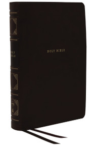 NKJV, Reference Bible, Classic Verse-by-Verse, Center-Column, Leathersoft, Black, Red Letter, Thumb Indexed, Comfort Print by Thomas Nelson, 9780785229773