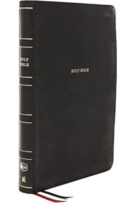 NKJV, Thinline Reference Bible, Leathersoft, Black, Thumb Indexed, Red Letter, Comfort Print (Holy Bible, New King James Version) by Thomas Nelson, 9780785237969