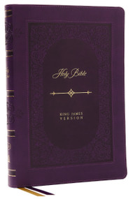 KJV Holy Bible: Giant Print Thinline Bible, Purple Leathersoft, Red Letter, Comfort Print (Thumb Indexed): King James Version (Vintage Series) by Thomas Nelson, 9781400332342