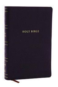 NKJV Personal Size Large Print Bible with 43,000 Cross References, Black Leathersoft, Red Letter, Comfort Print (Thumb Indexed) by Thomas Nelson, 9781400335404