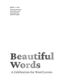 Beautiful Words (A Celebration for Word Lovers) by Cider Mill Press, 9781951511548
