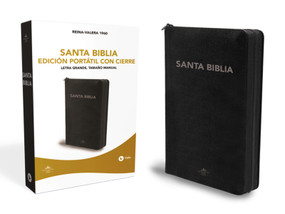 RVR60, Santa Biblia, Letra grande, Edición portátil, Leathersoft, Negro, Palabras de Jesús en Rojo, con cierre (Spanish Edition) by RVR 1960- Reina Valera 1960, 9781418598921