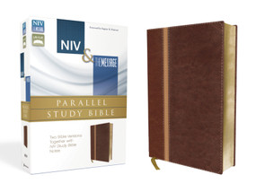 NIV, The Message, Parallel Study Bible, Leathersoft, Brown (Two Bible Versions Together with NIV Study Bible Notes) by Eugene H. Peterson, Zondervan, 9780310422976