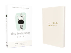 NIV, Tiny Testament Bible, New Testament, Leathersoft, White, Comfort Print by Zondervan, 9780310458746